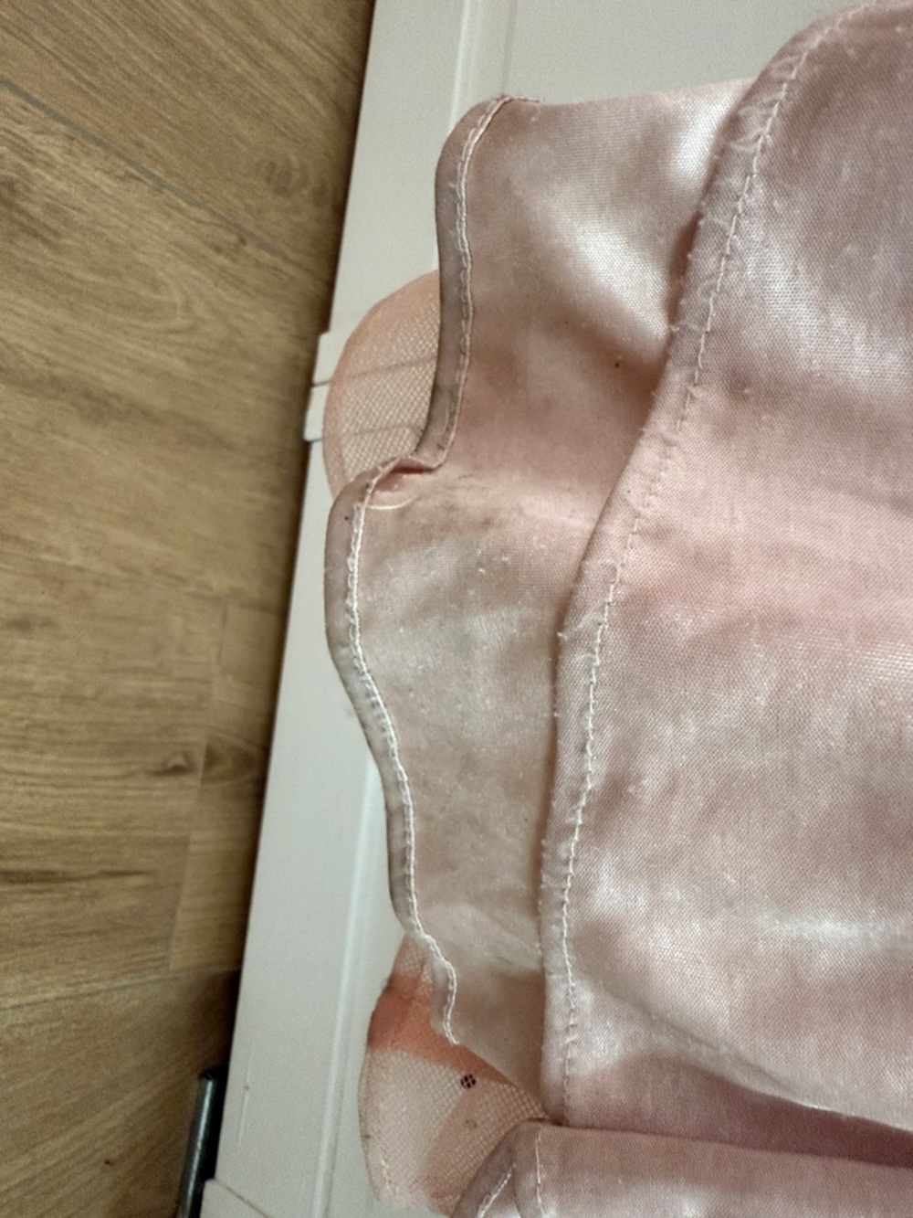 Blush Pink Strapless Beaded Evening Gown - Picture 6 of 6